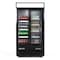 Maxx Cold Double Glass Door Narrow Width Merchandise Refrigerator, Sliding Door, 39.5 in.W, 36 cu. ft., in Black MXM2-36RSBHC - alternate 3